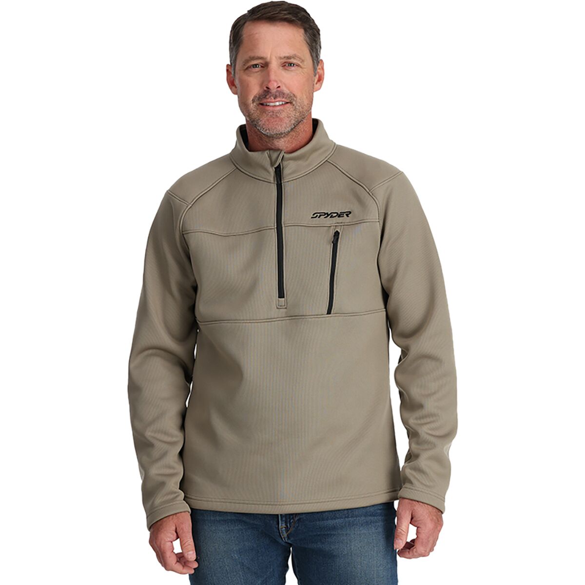 Spyder Spyder Encore 1/2-Zip Jacket - Men's Desert Taupe, S