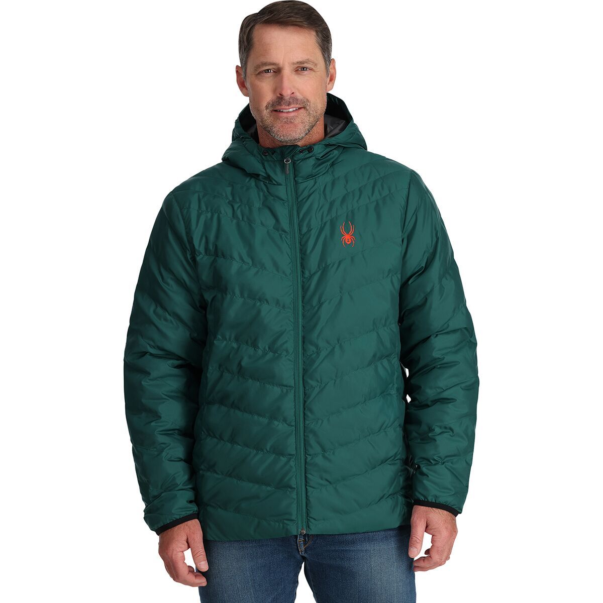 Spyder Peak Synthetic Down Jacket - Men's Cypress Green, XXL