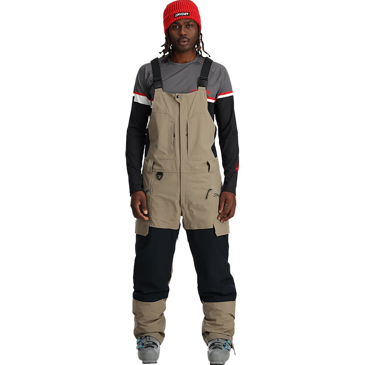Spyder Terrain Bib Pant - Men's Desert Taupe, L