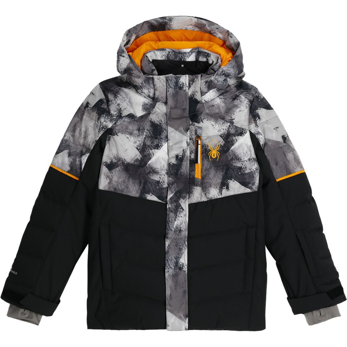 Image of Spyder Impulse Synthetic Down Jacket - Kids' Black Block Camo, 16
