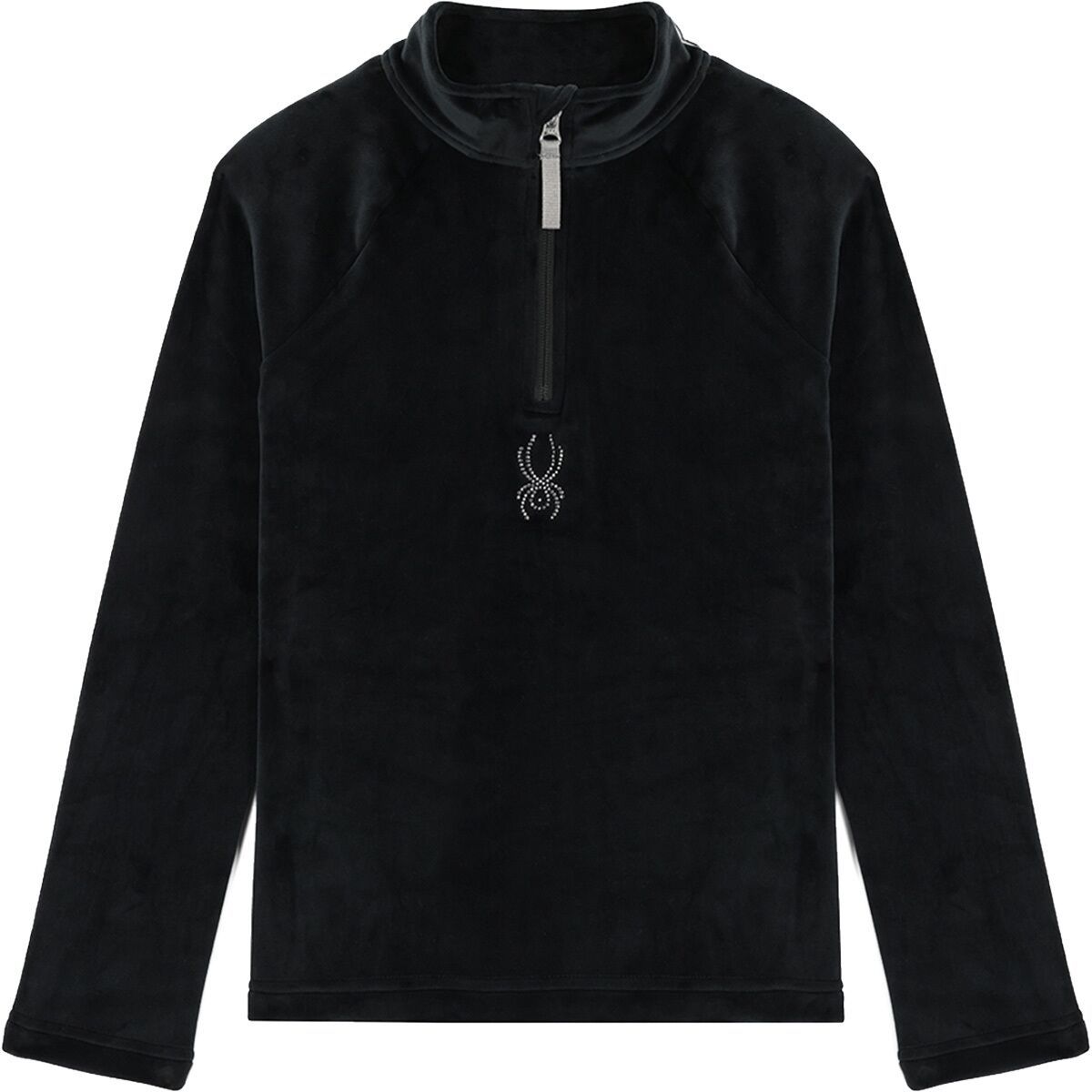 Image of Spyder Shimmer Bug 1/2-Zip Top - Kids' Black, XL