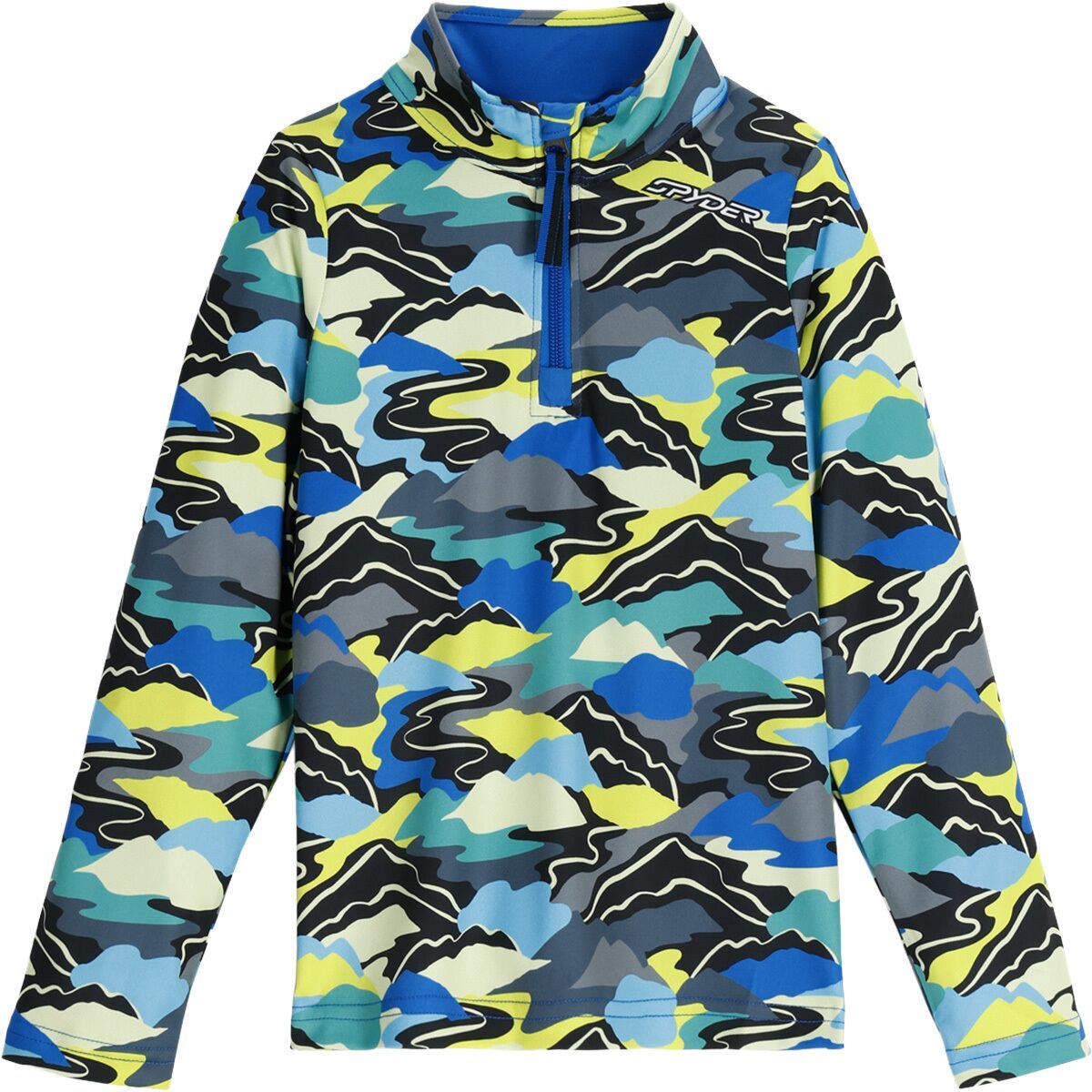 Image of Spyder International 1/2-Zip Top - Toddlers' Cobalt Mountain Clouds, 3T