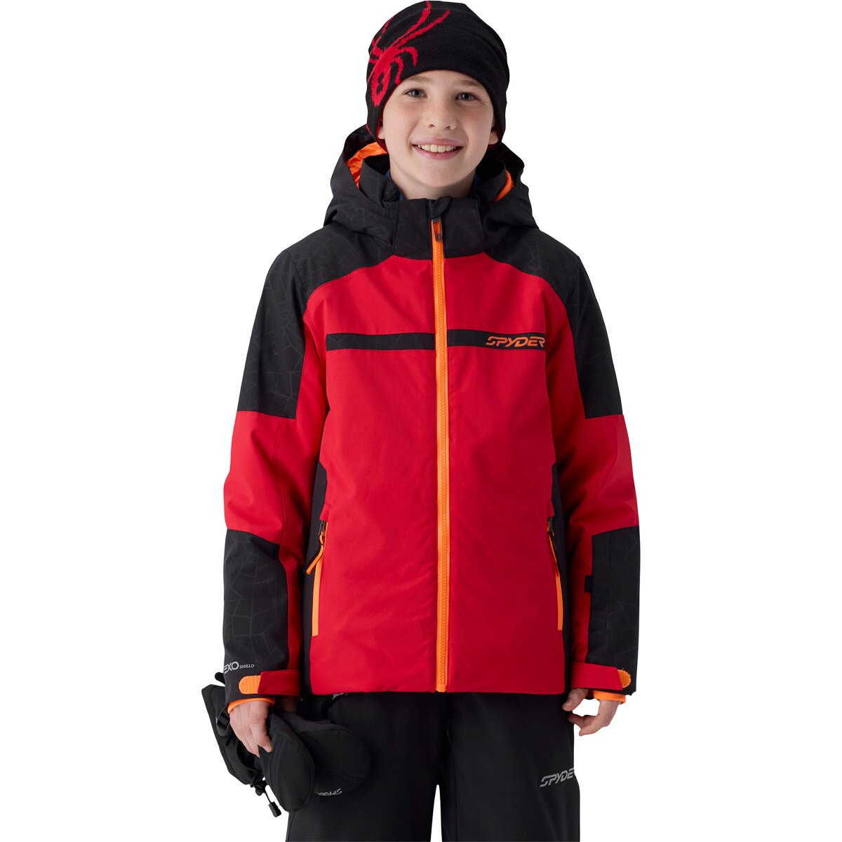 Image of Spyder Challenger Jacket - Boys' Spyder Red, M