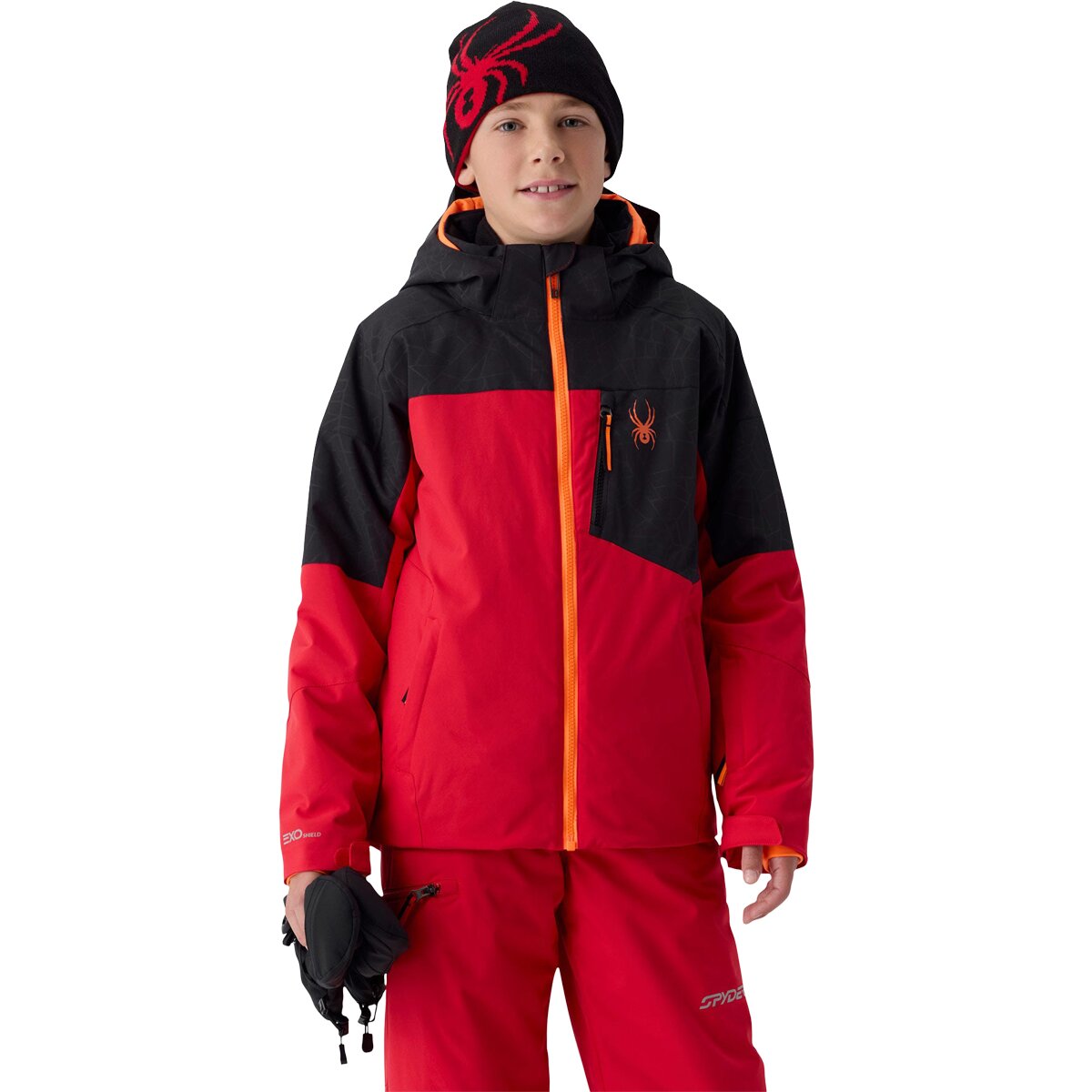 Image of Spyder Leader Jacket - Boys' Spyder Red, M