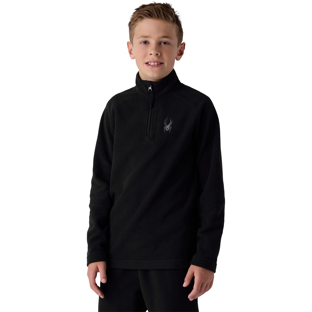 Spyder Speed Fleece 1/2-Zip Pullover - Boys' Black, S