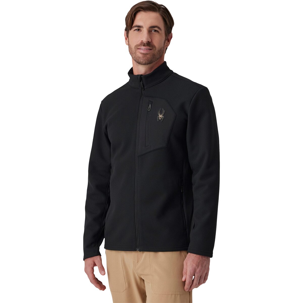 Spyder Bandit Sweater Fleece Jacket - Men's Black, M