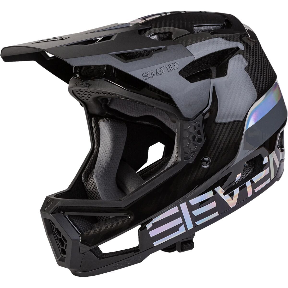 Image of 7 Protection Project .23 Carbon Helmet Limited Edition Holographic, M/L
