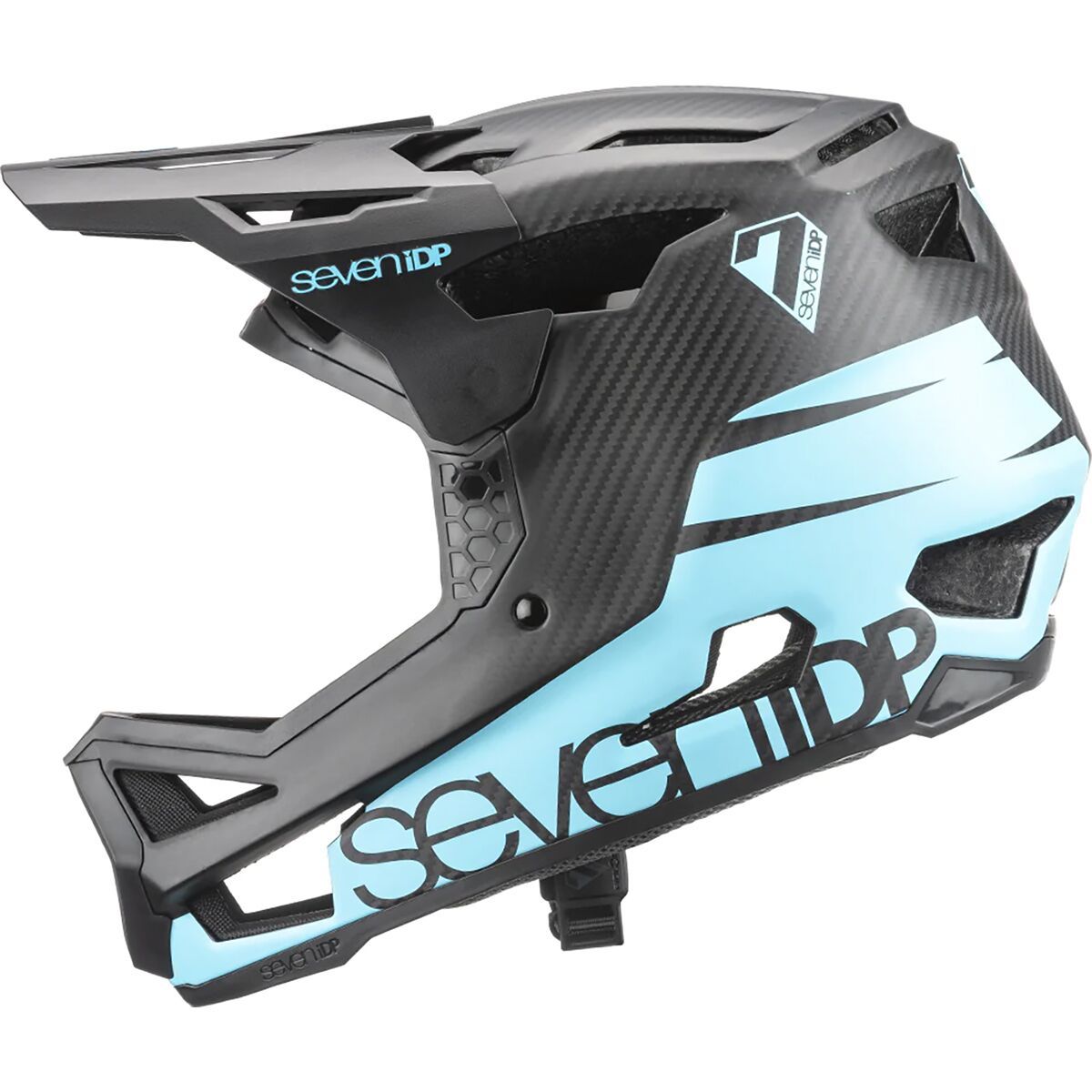 Image of 7 Protection Project .23 Carbon Helmet Matt Ice Blue/Black, XL