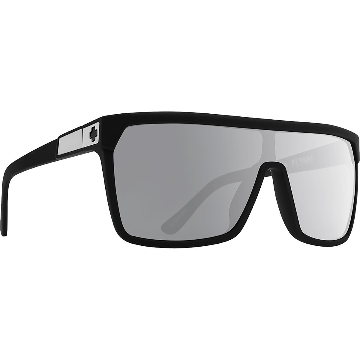 Image of Spy Flynn Polarized Sunglasses Soft Matte Blk/GryGrn w, One Size