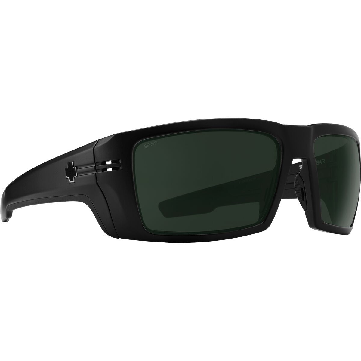 Image of Spy Rebar Polarized Sunglasses Matte Black Happy Gray Green Polar, One Size