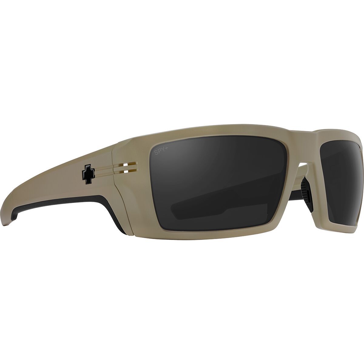 Image of Spy Rebar Polarized Sunglasses Matte Sand - Happy Gray, One Size