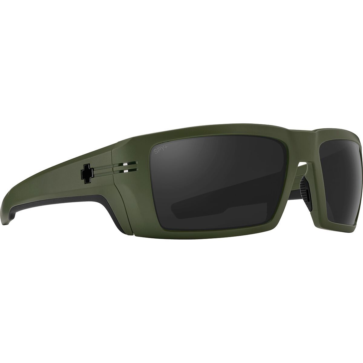 Image of Spy Rebar Sunglasses Matte Army Green Happy Gray, One Size