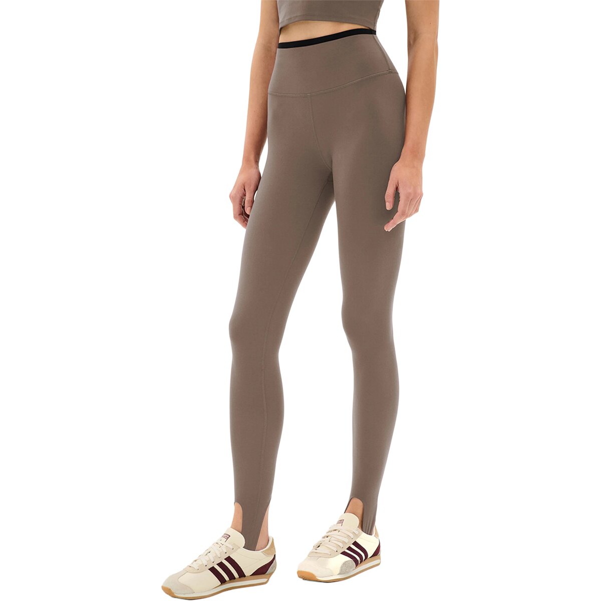 Image of Splits59 River Dual Waist Airweight Stirrup Tight - Women's Lentil/Black, L