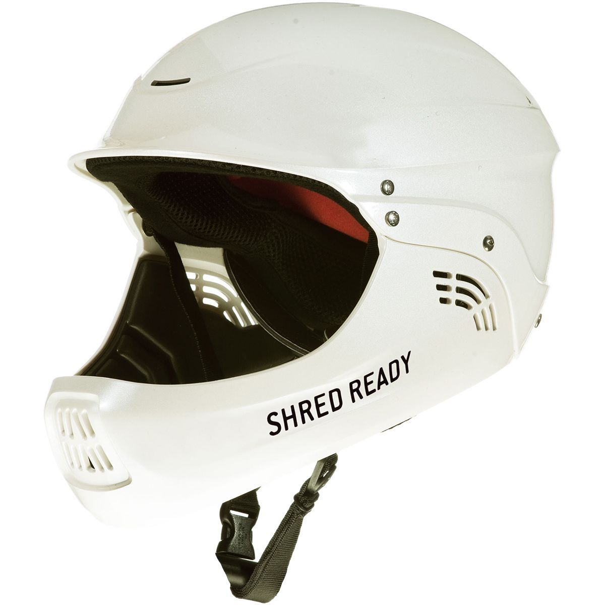 Shred Ready Standard Full-Face Kayak Helmet Pearl White, One Size