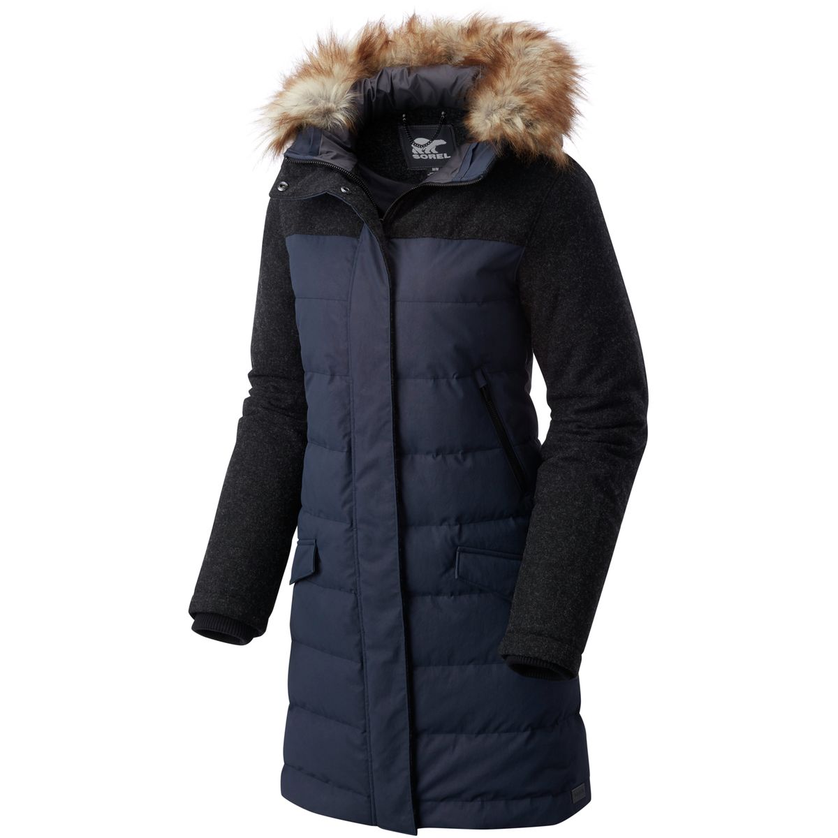 Sorel tivoli long down best sale jacket