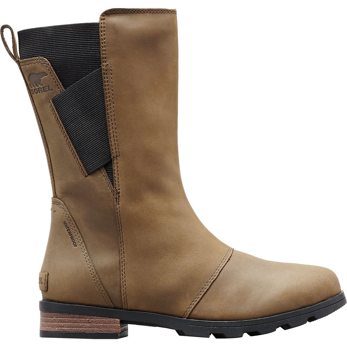 sorel emelie mid boot black