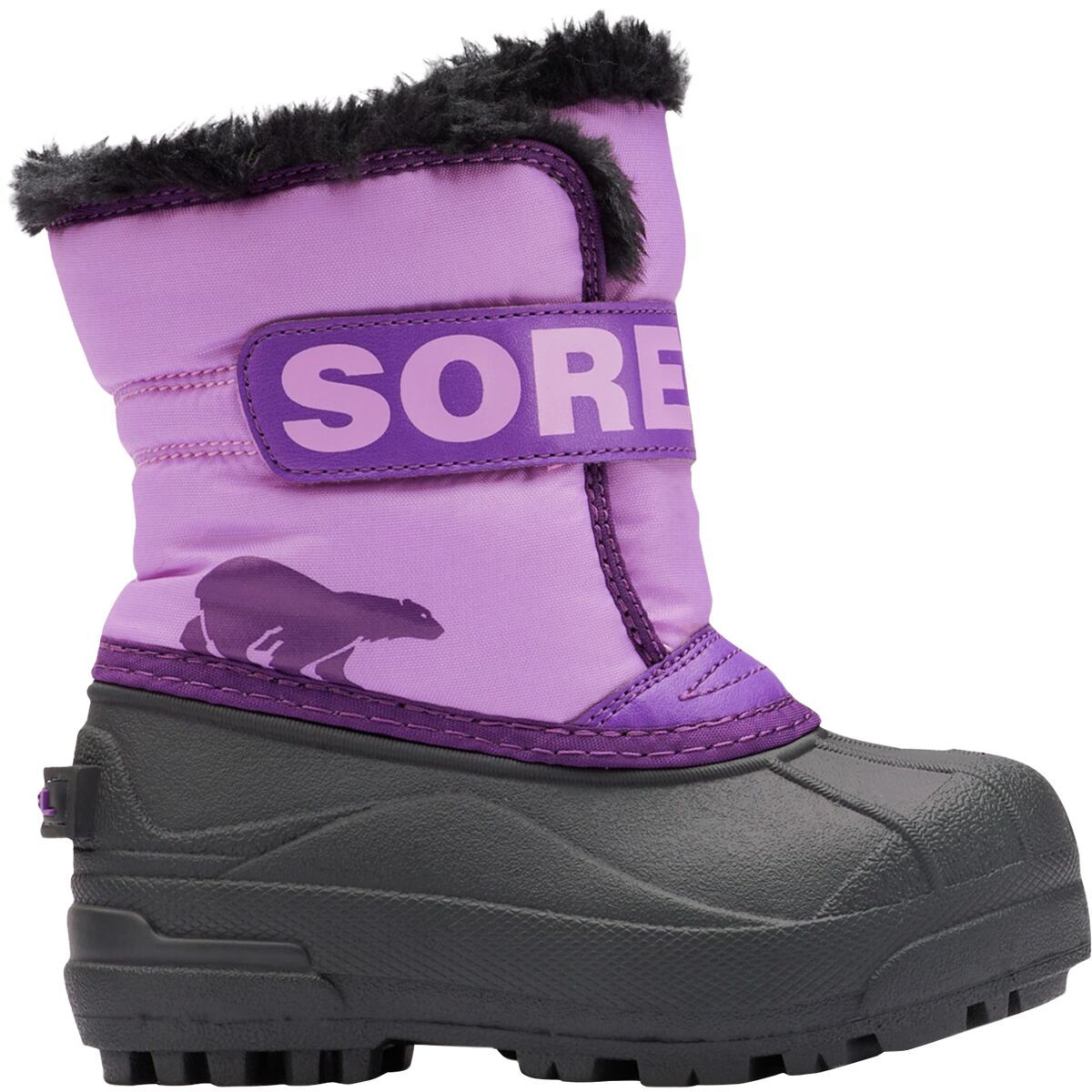 Sorel Snow Commander Boot - Toddler Girls' Gumdrop/Purple Violet, 6.0