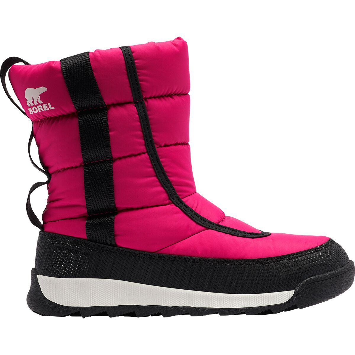 SOREL Whitney II Puffy Mid Boot - Girls' Cactus Pink/Black, 7.0