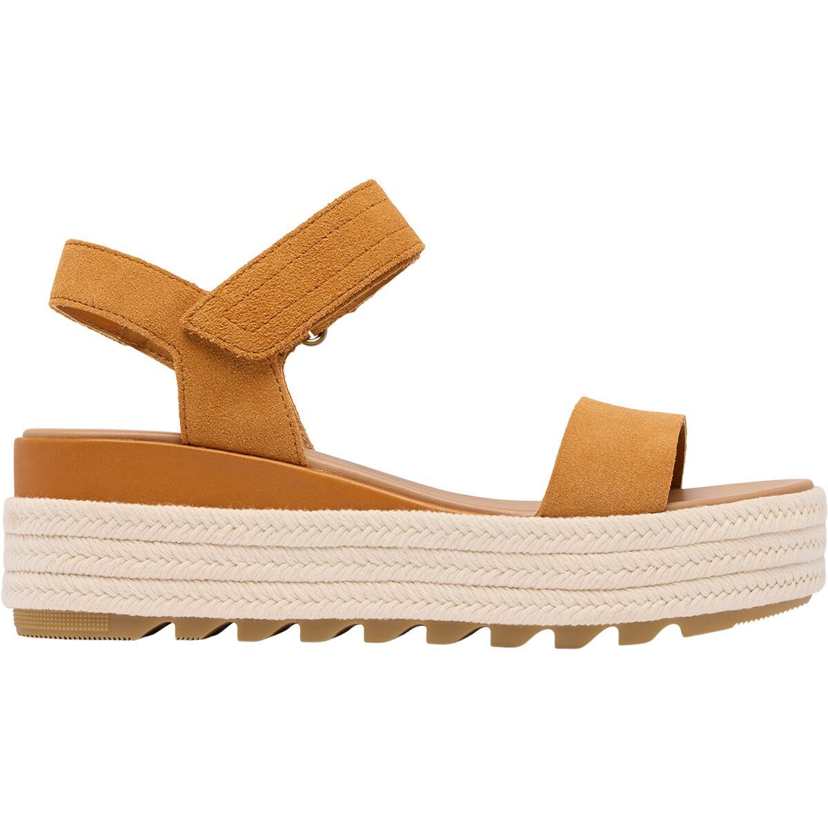 Image of SOREL Cameron Flatform Sandal - Women's Canyon Gold/Gum 16, 8.0