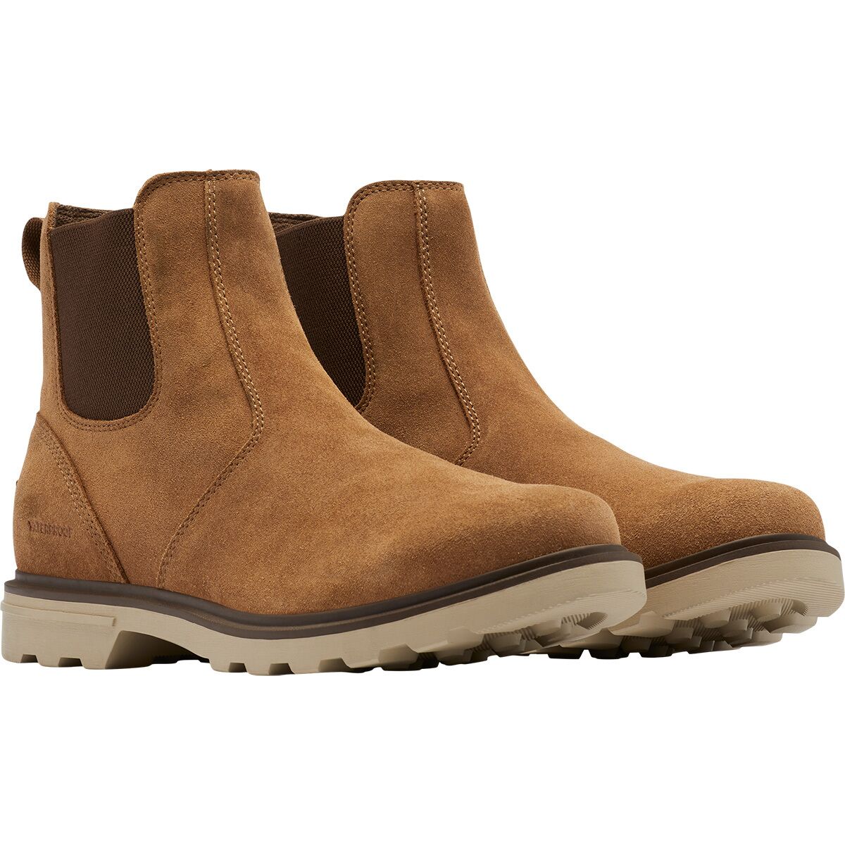 Sorel Men Carson Chelsea Waterproof Ankle Boots Size US 9.5 Tobacco Brown Suede sorel-mens-carson-moc-boots-  main image 4