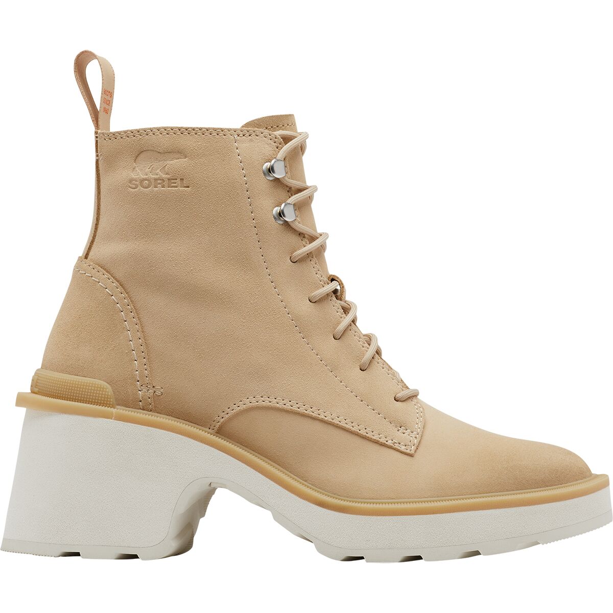 SOREL SOREL Hi-Line Heel Lace Boot - Women's Umber/Ceramic, 7.5