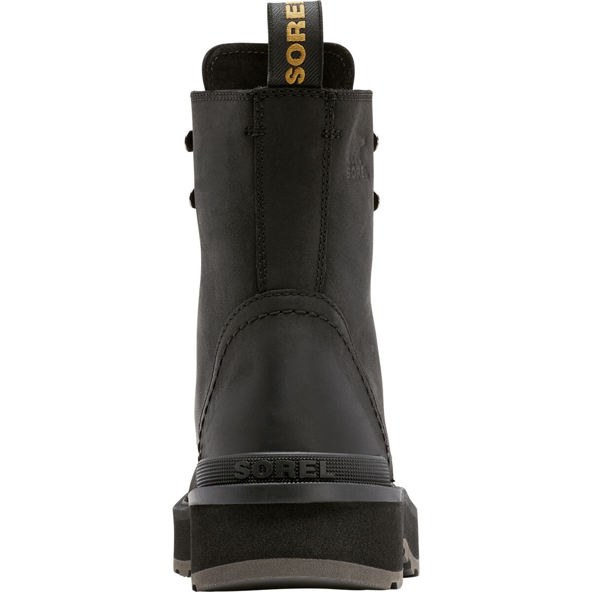 Sorel Hi-Line Lace Up Combat Boot Black Jet NL4804-010 Women\'s 7.5 NWOB Sorel Hi-Line Heeled Chelsea Boot (Women) - Black/Sea Salt  main image 3