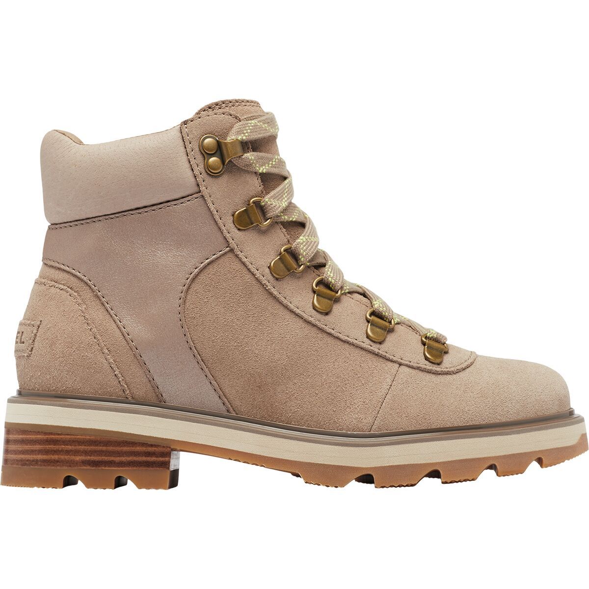 Image of SOREL Lennox Hiker Stkd WP Boot - Women's Omega Taupe/Gum 2, 6.5