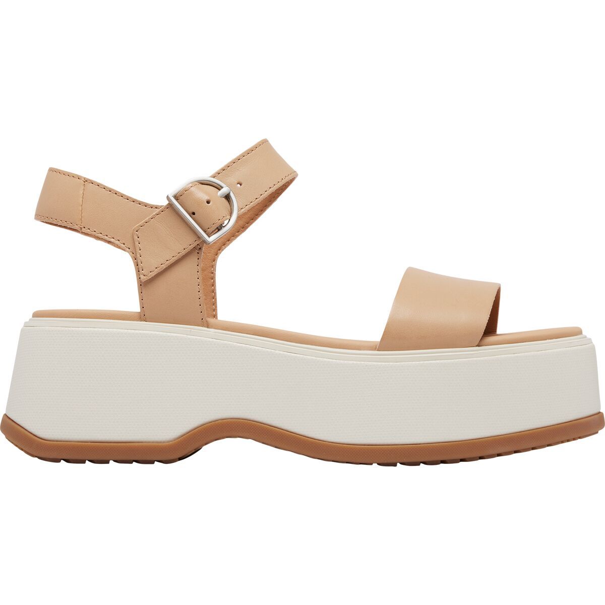 SOREL Dayspring Ankle Strap Sandal - Women's Honest Beige/Chalk, 9.0