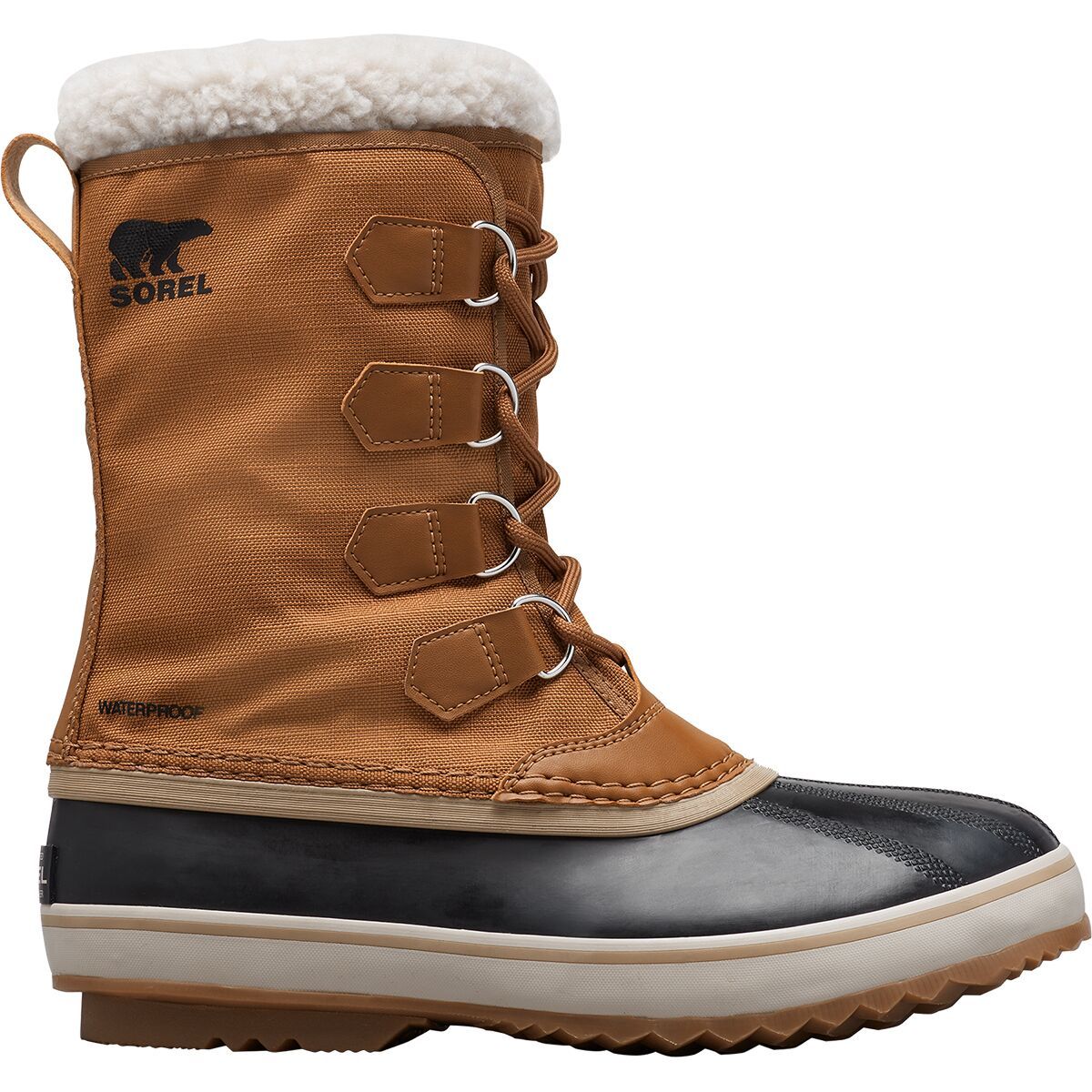 Image of SOREL 1964 Pac Nylon WP Boot - Men's Camel Brown/Black, 11.5