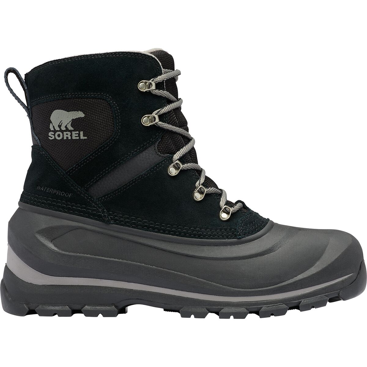 Image of SOREL Buxton Lace WP Boot - Men's Black/Quarry, 10.0