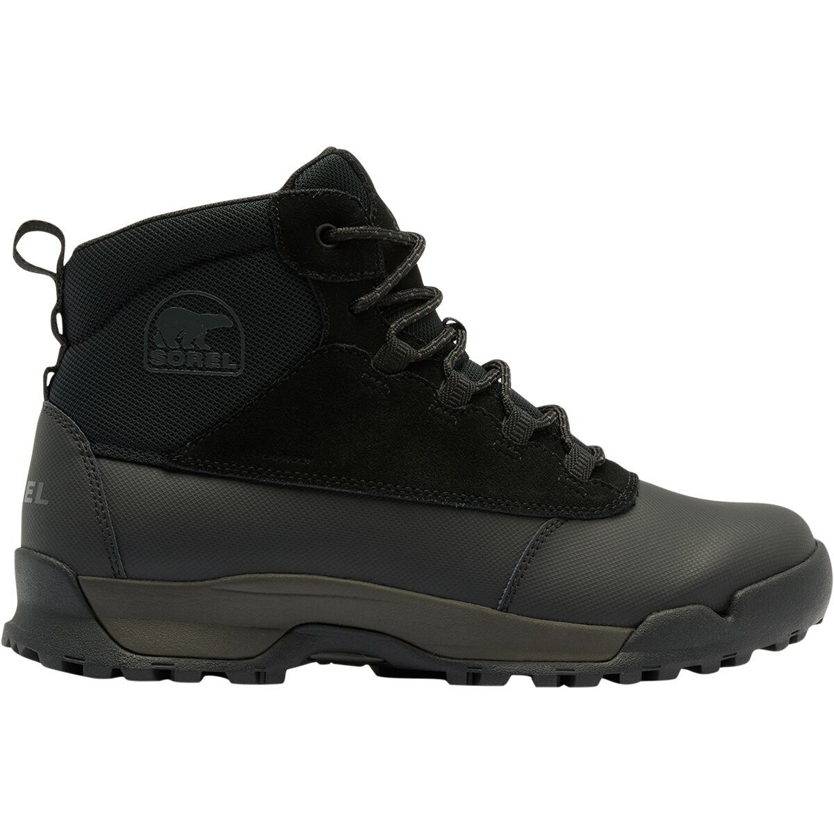 Image of SOREL Buxton Lite Lace Plus WP Boot - Men's Black/Black, 8.0