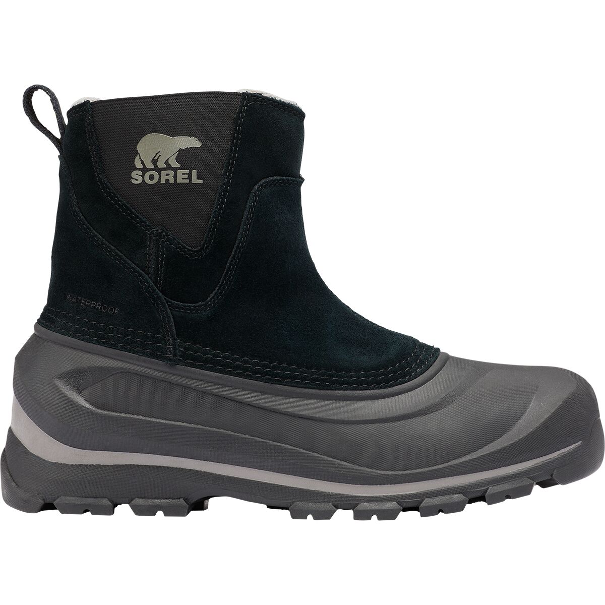 Image of SOREL Buxton Pull On WP Boot - Men's Black/Quarry, 8.5