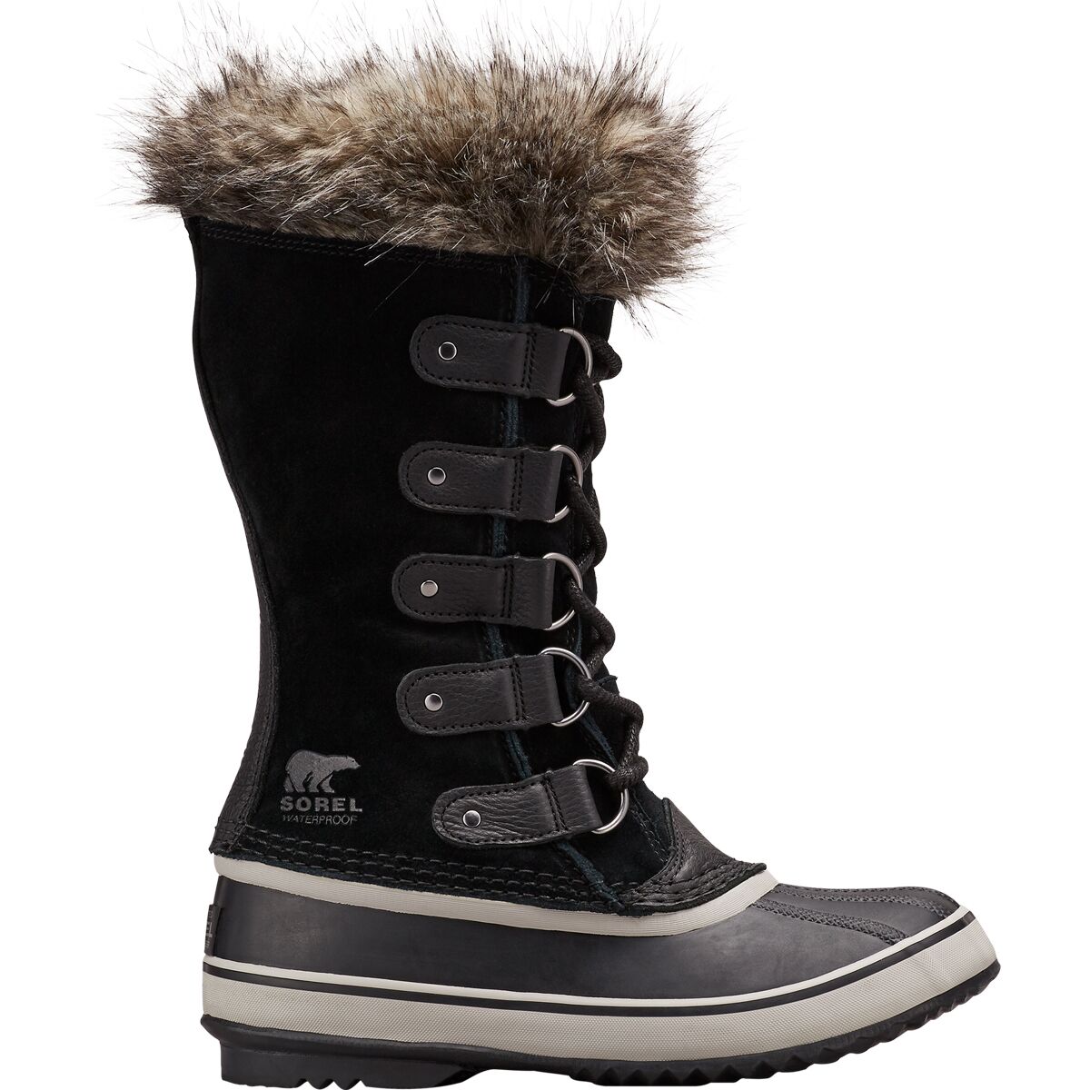 Image of SOREL Joan Of Arctic Waterproof Boot - Women's Black/Quarry, 6.5