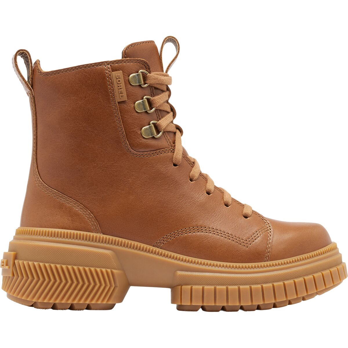Image of SOREL Ona Ave Lace WP Boot - Women's Velvet Tan/Gum 2, 6.5