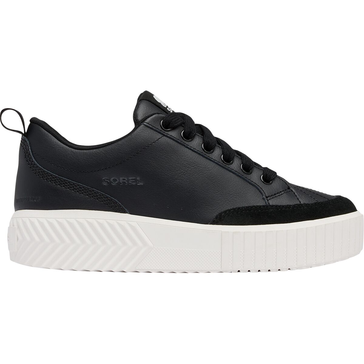 Image of SOREL Ona Ave Low Sneaker - Women's Black/Sea Salt, 9.0