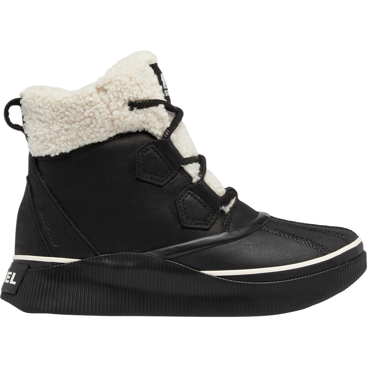 Image of SOREL Out N About IV Chillz Waterproof Boot - Women's Black/Chalk, 7.5