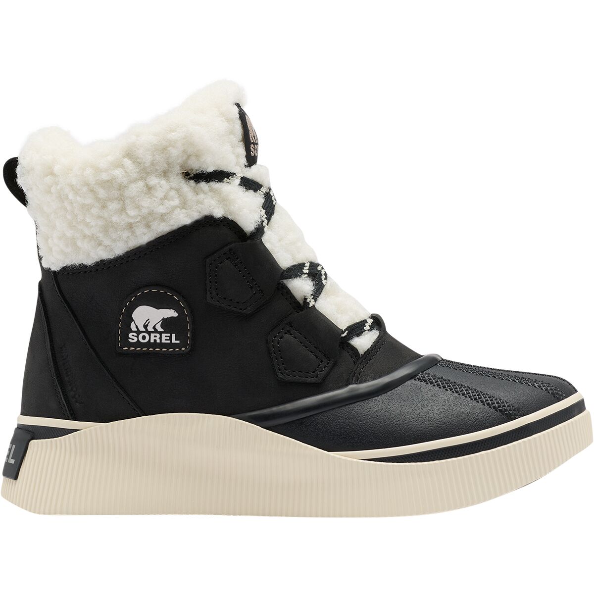 Image of SOREL Out N About IV Chillz Waterproof Boot - Women's Black/Sea Salt, 8.0