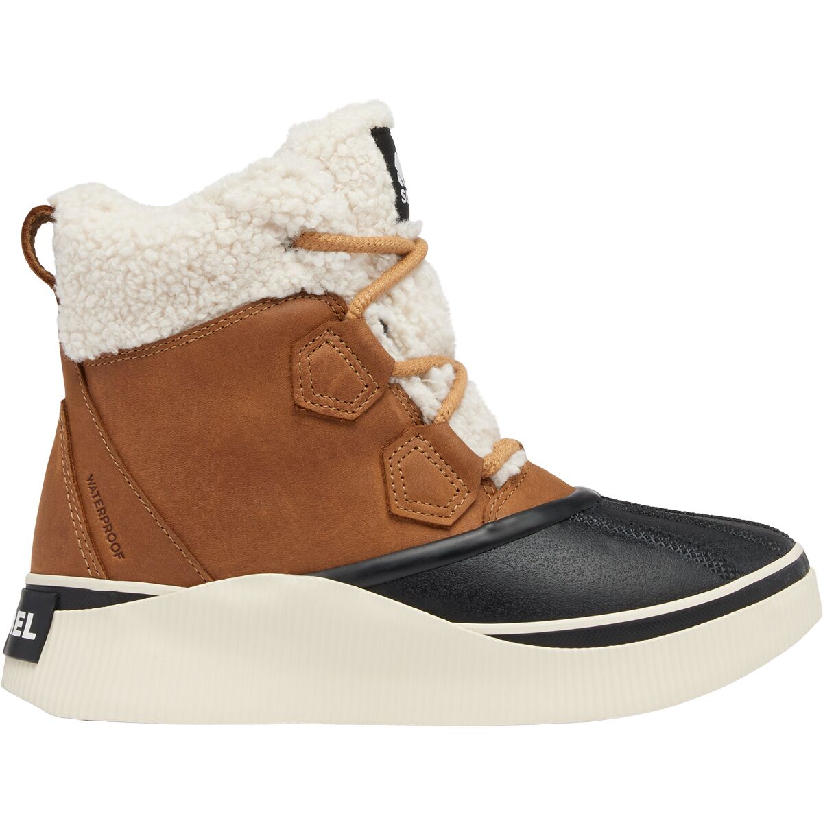 Image of SOREL Out N About IV Chillz Waterproof Boot - Women's Taffy/Black, 6.5