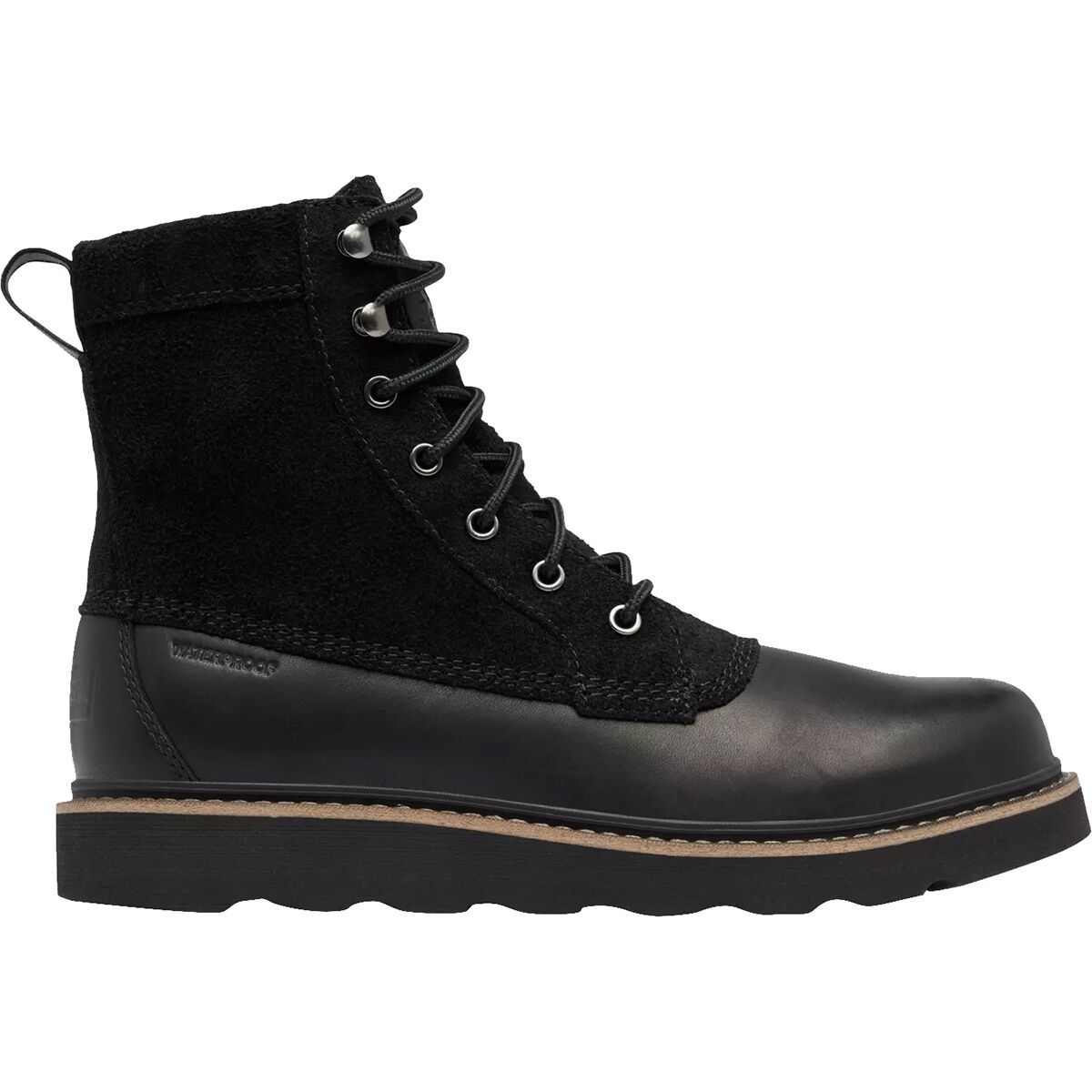 Image of SOREL Slabtown 62 Caribou WP Boot - Men's Black/Black, 10.0