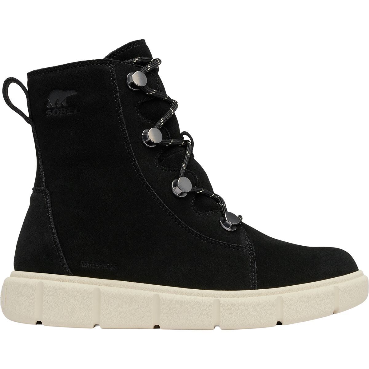 Image of SOREL Sorel Explorer III Joan WP Boot - Women's Black/Chalk, 10.0