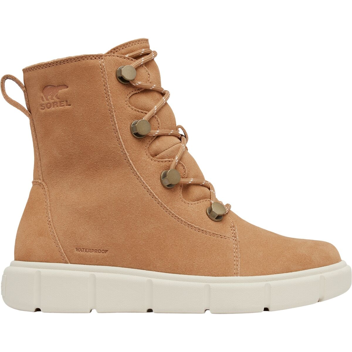 Image of SOREL Sorel Explorer III Joan WP Boot - Women's Tawny Buff/Chalk, 10.0