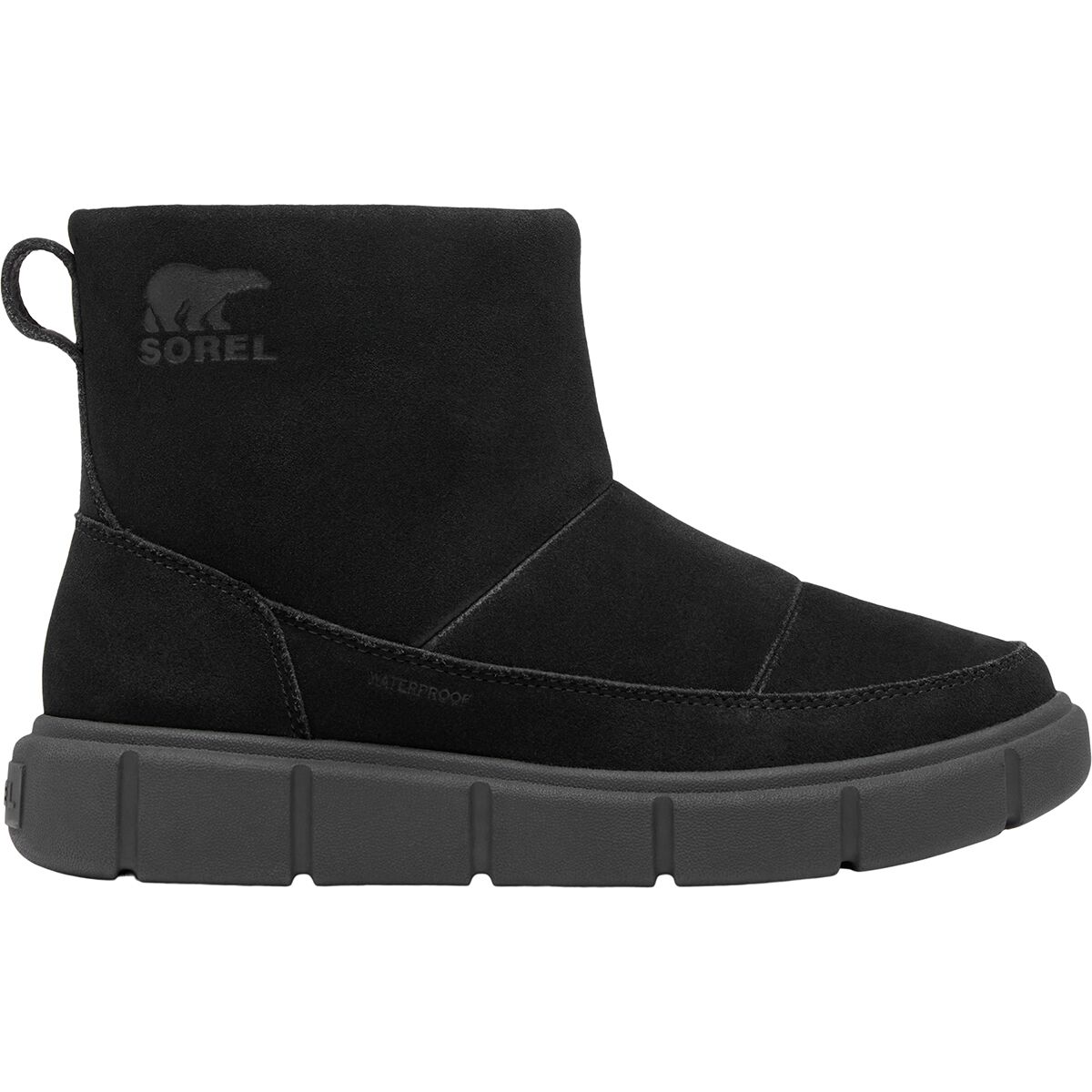 SOREL SOREL Explorer III Slip-On WP Boot - Women's Black/Sea Salt, 8.5