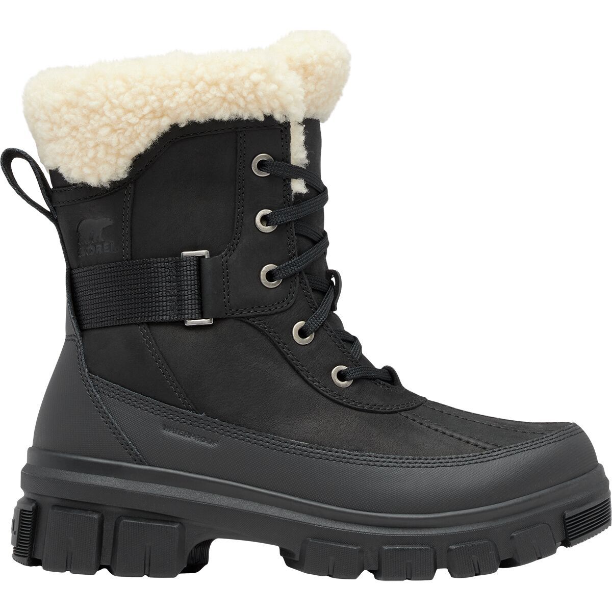 Image of SOREL Tivoli V Parc WP Boot - Women's Black/Sea Salt, 6.5