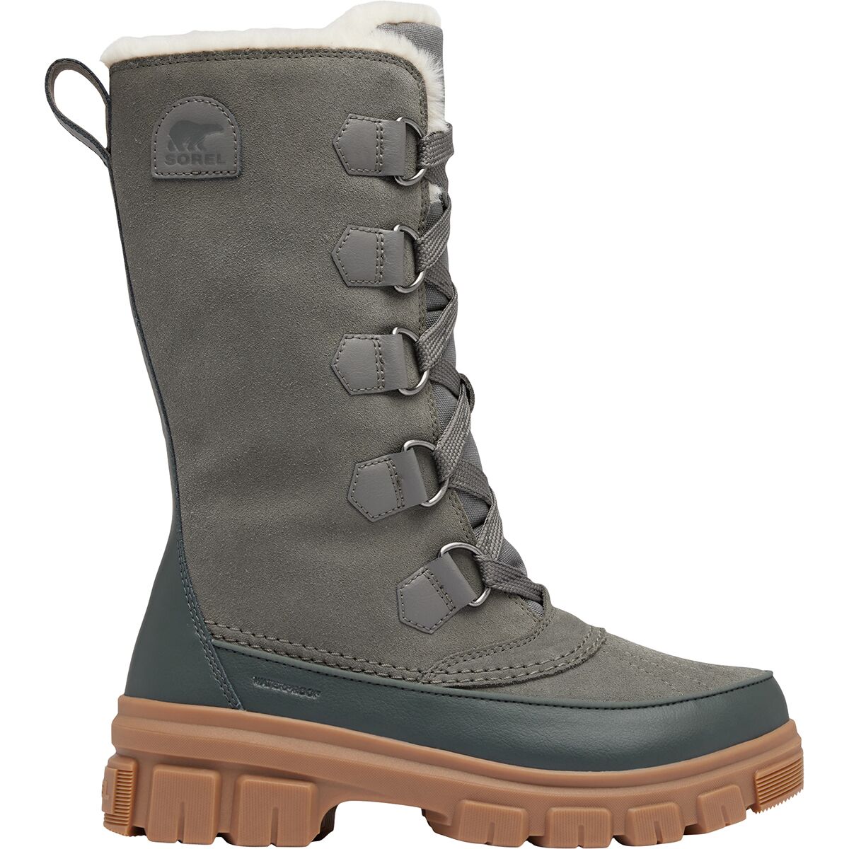 Image of SOREL Tivoli V Tall Waterproof Boot - Women's Quarry/Grill, 6.0