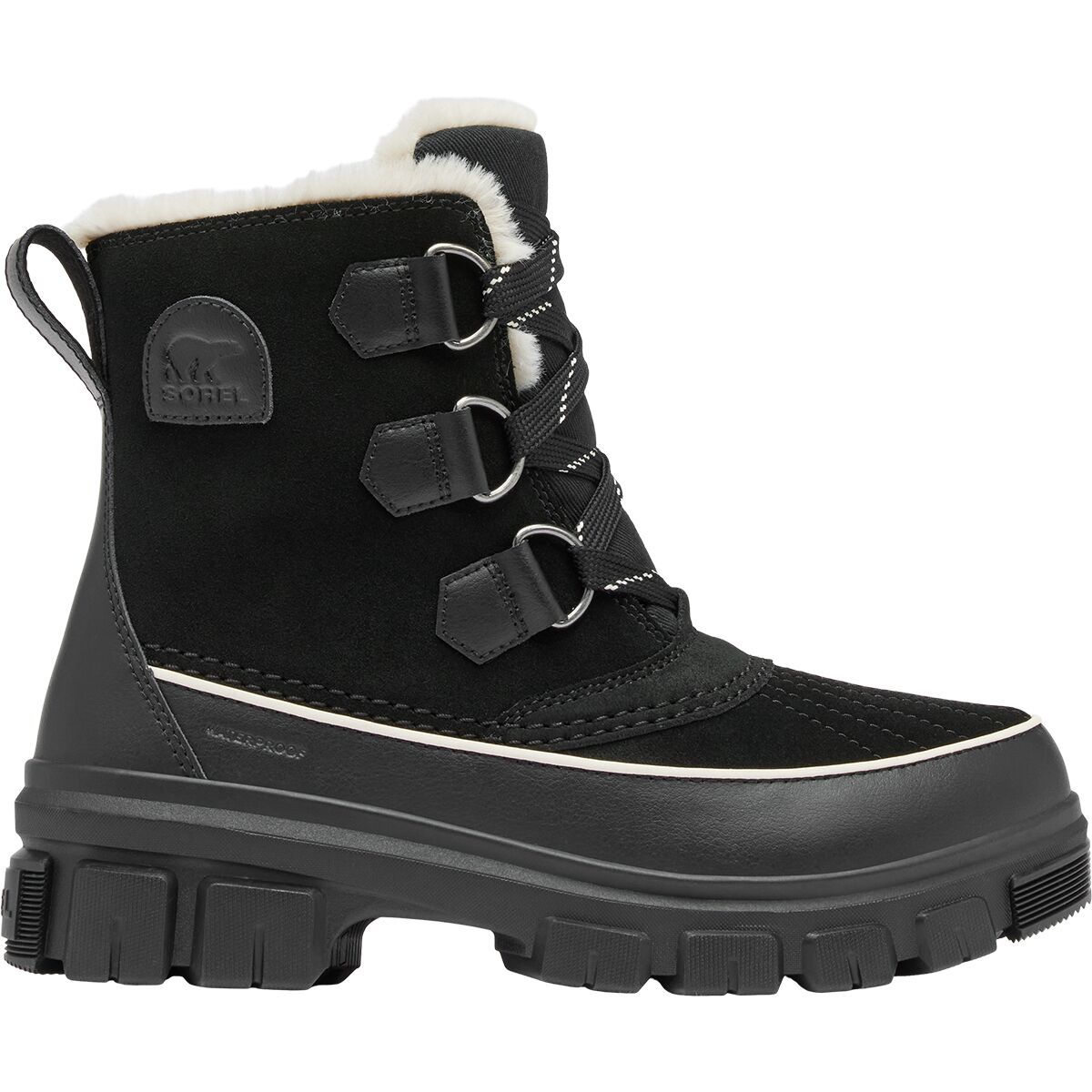 Image of SOREL Tivoli V Waterproof Boot - Women's Black/Fawn, 10.5