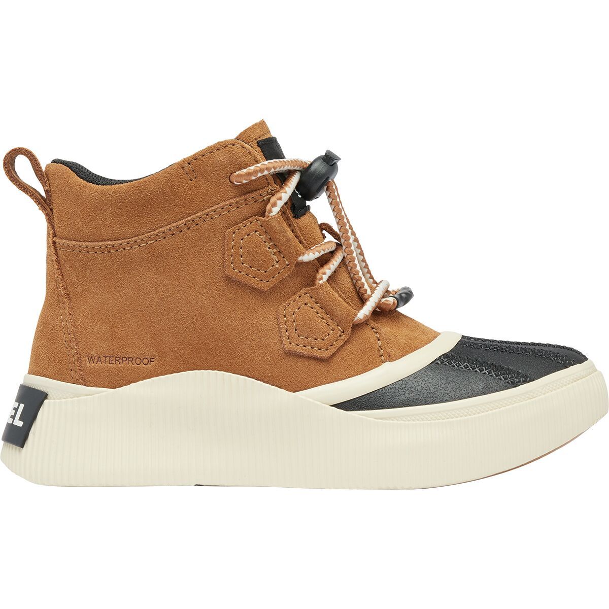 Image of SOREL Out N About IV Classic WP Boot - Kids' Taffy/Black, 1.0