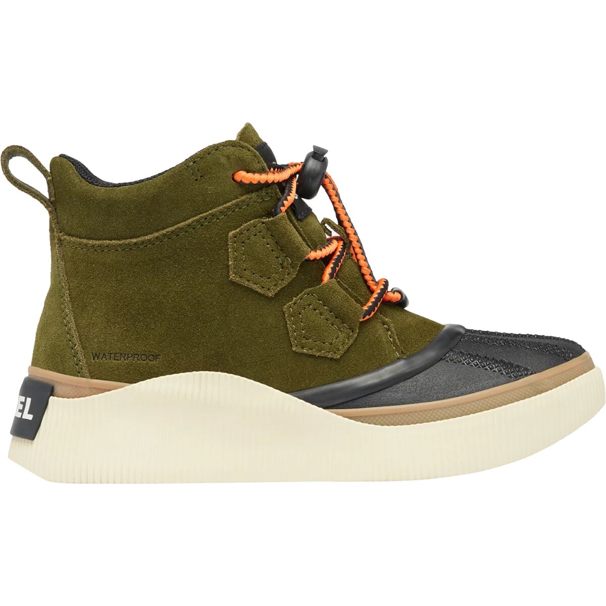 SOREL SOREL Out N About IV Classic WP Boot - Kids' Utility Green/Black, 7.0