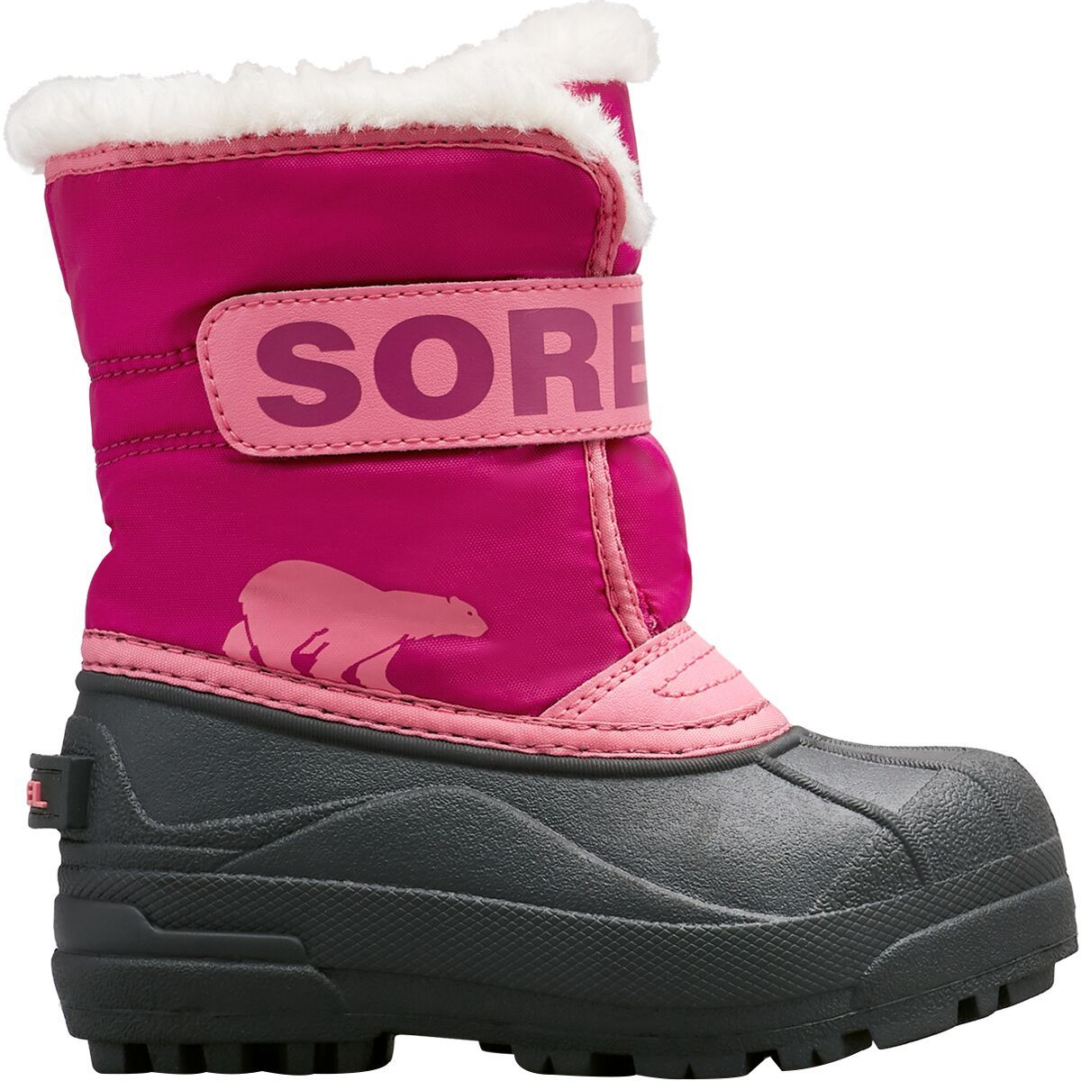 Image of SOREL Snow Commander Boot - Little Kids' Tropic Pink/Deep Blush, 12.0