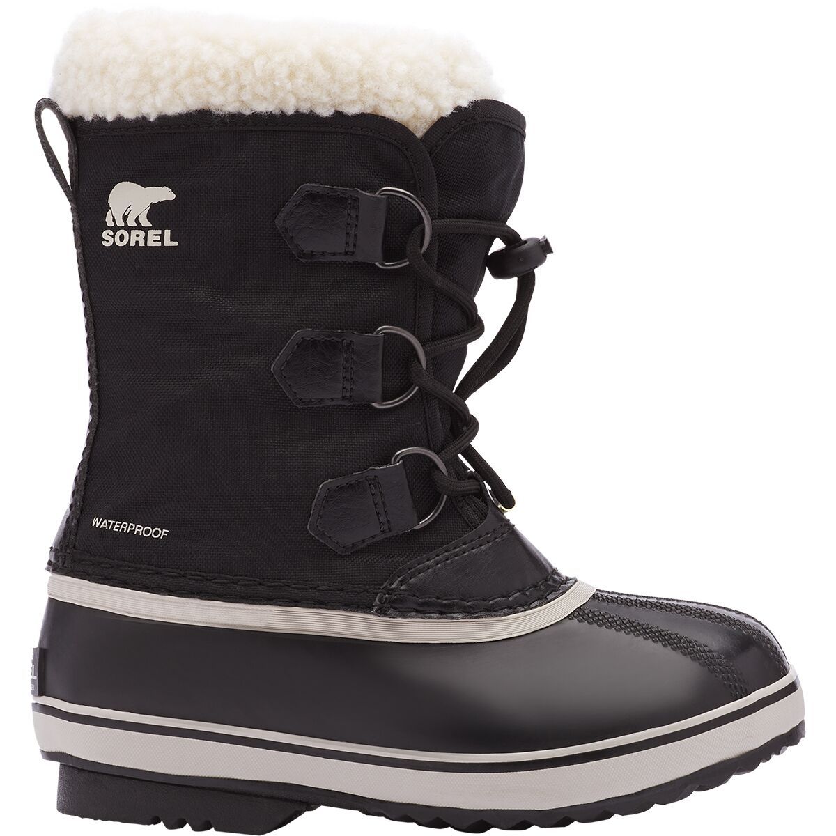 Image of SOREL Yoot Pac Nylon WP Boot - Kids' Black, 1.0