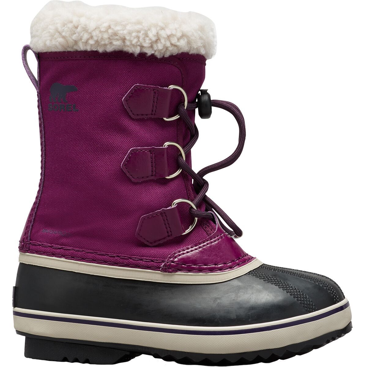 Image of SOREL Yoot Pac Nylon WP Boot - Kids' Wild Iris/Dark Plum, 4.0